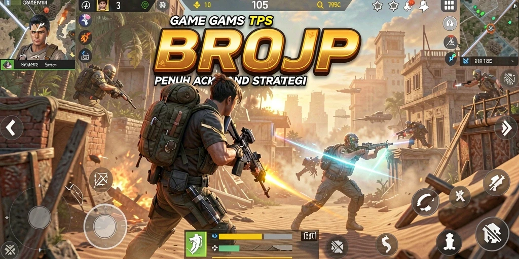 Tangkapan layar menampilkan aksi intens di <strong>BROJP</strong>.