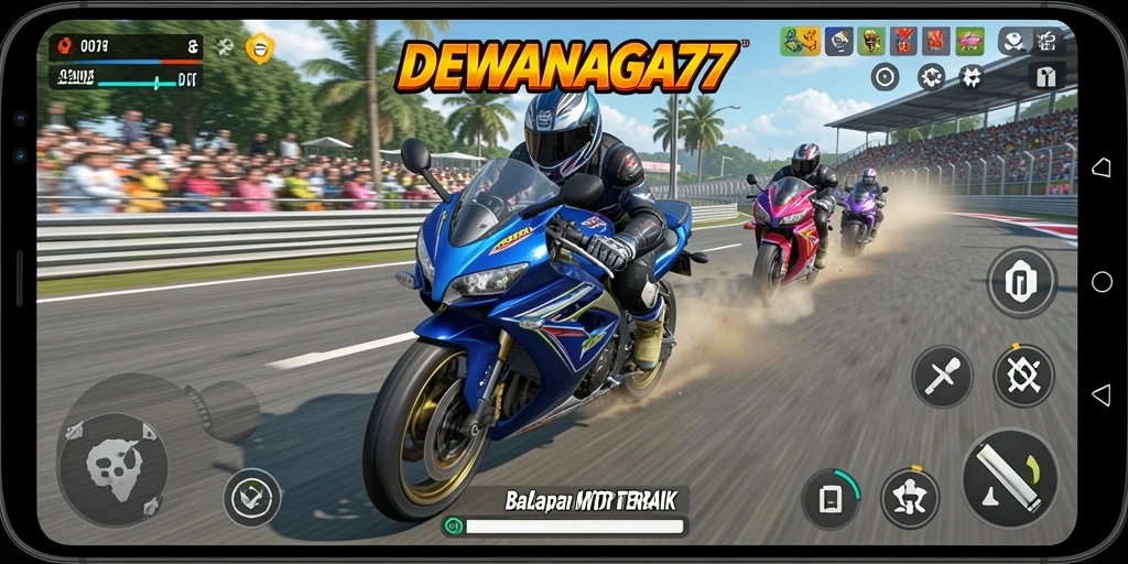 Gameplay seru balapan motor di DEWANAGA77 dengan grafis yang memukau.