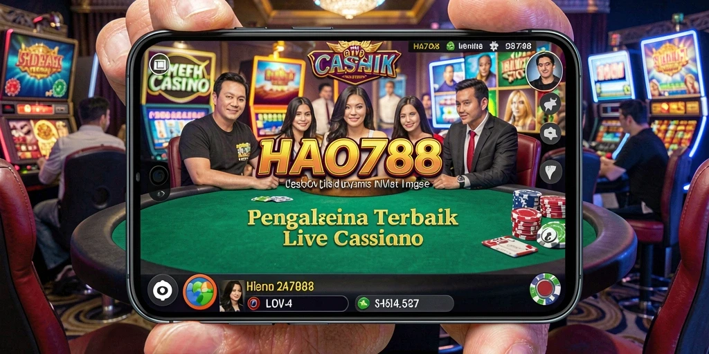 Gameplay seru HAO788 dalam Live Casino dengan dealer langsung.