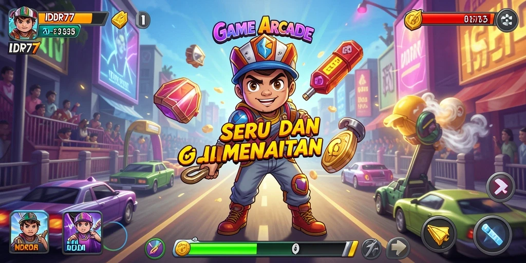 Tampilan gameplay seru dan menantang dari IDR77.
