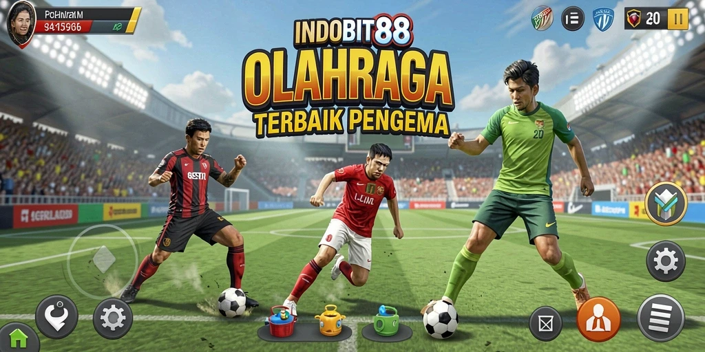 Tampilan gameplay seru di INDOBIT88 dengan berbagai cabang olahraga.