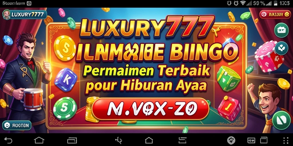 Screenshot game LUXURY777 yang menunjukkan keseruan bermain Bingo.