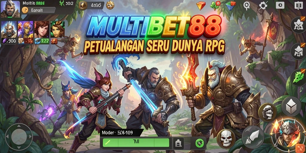 Tampilan gameplay MULTIBET88 yang menarik dalam petualangan RPG.