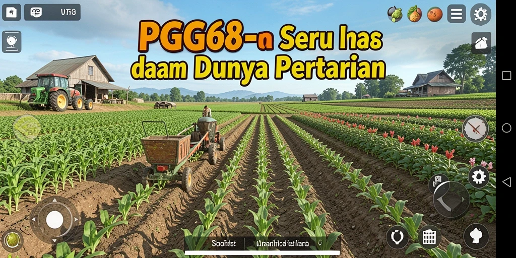 Tampilan gameplay PGG68 menampilkan aktivitas pertanian yang menyenangkan.