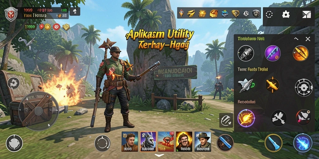 Screenshot T9999 menampilkan antarmuka aplikasi Utility yang ramah pengguna.
