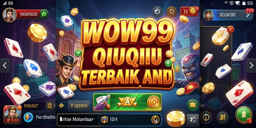 Tampilan gameplay seru dan interaktif QiuQiu di WOW99.